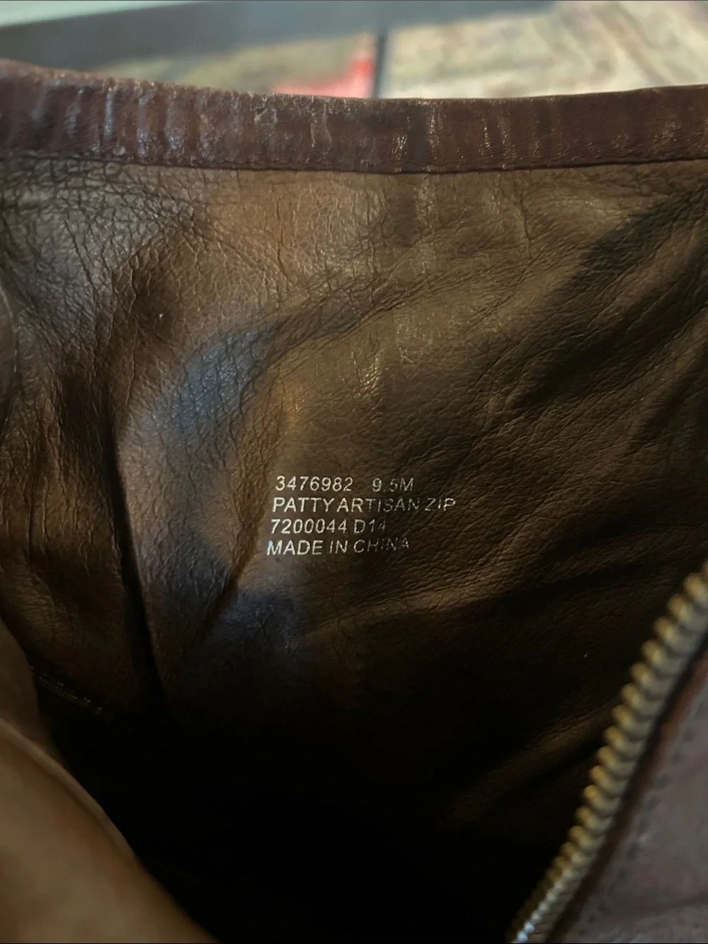 Frye Brown Leather Ankle Booties with Stacked Heel